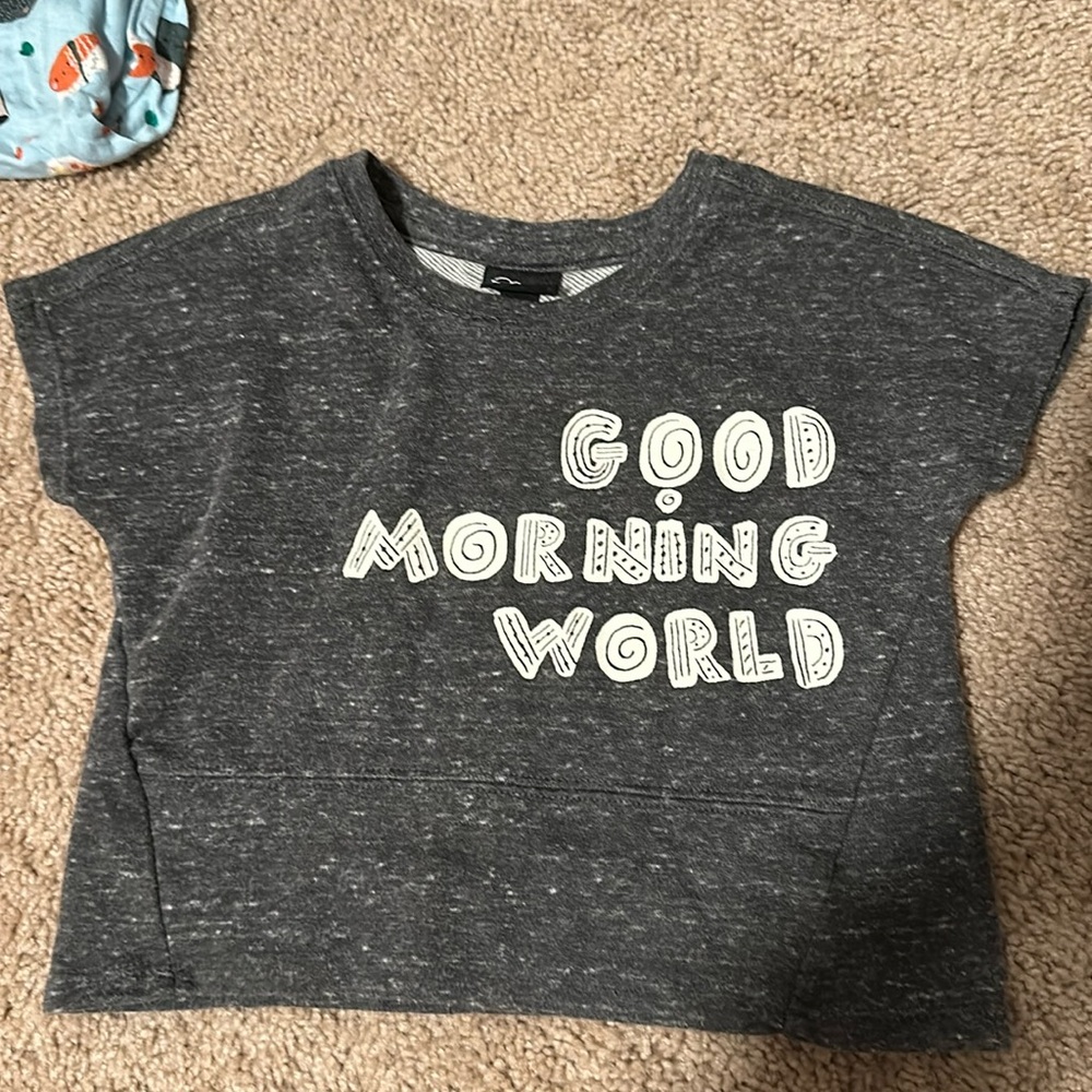 18 months Art Class Hood Morning Word T shirt